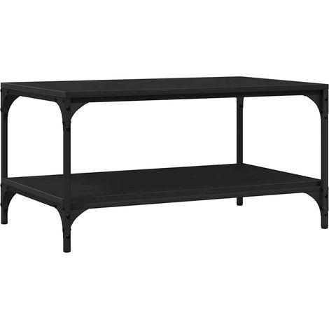 Maison Exclusive - Couchtisch Schwarz Eichen-Optik 82 x 50 x 40 c