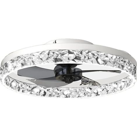 Deckenventilator Licht, Fernbedienung, 6 Geschwindigkeitsverstellbar, WEISS (1/2)