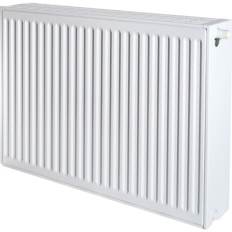 Brötje Ventil-Flachheizkörper EuroProfil Excellent Typ 33 E 600x158x1000mm, profilierte Front Weiß rechts, 1473W bei 70/40/20 (1/3)