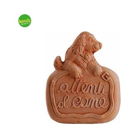 Attenti al cane in terracotta Antico Mestiere esterno decorazione altezza 20 cm
