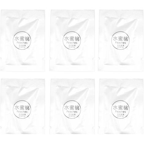 Car air freshener – 6 replaceable peach-scented tablets, compatible with vent clips, PE packaging (1/5)