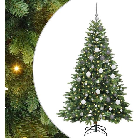 Albero di Natale artificiale con 300 LED Verde 180 cm PE e PVC vidaXL