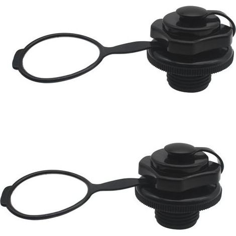 Lot de 2 bouchons de valve d'air gonflables en plastique pour bateau gonflable 24 mm (1/4)