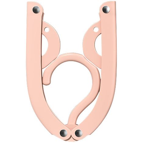 Zusammenklappbarer Kleiderständer - Ideal für Reisen - Für den täglichen Gebrauch durch Schüler - Für Jungen und Mädchen in der Oberstufe - Geeignet für Schul- und Familienwohnheime - Rosa (10er-Packu