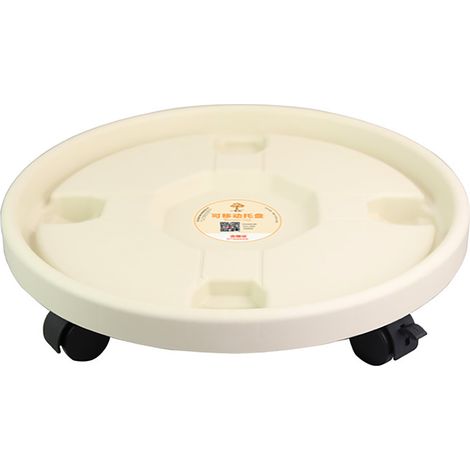 Soporte rodante para plantas  ABS  400 mm  Blanco  1 pieza  Enrollable e impermeable