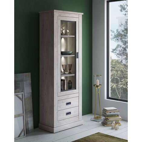 VETRINA MOD. ANTHONY CM 72.3X40 H. 204 ANCONA OAK (1/5)