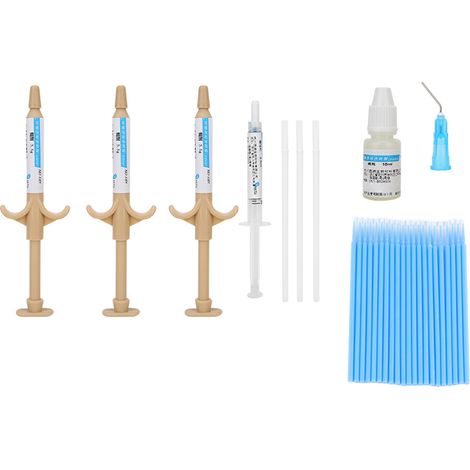 Kit de colle orthodontique auto-durcissante pour brackets et bagues dentaires (1/5)