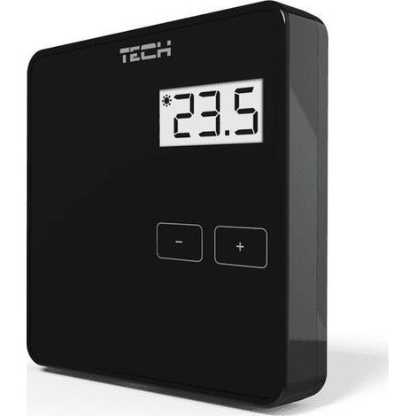 Tech R-8B Thermostat Schwarz Funk für Heizungsanlagen