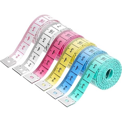 Metre Ruban Couture Ruban Metre Coutures 150 cm Metre Ruban Corps de Tailleur Double Face Mètre Couture pour bras et taille conception de vêtements (1/5)