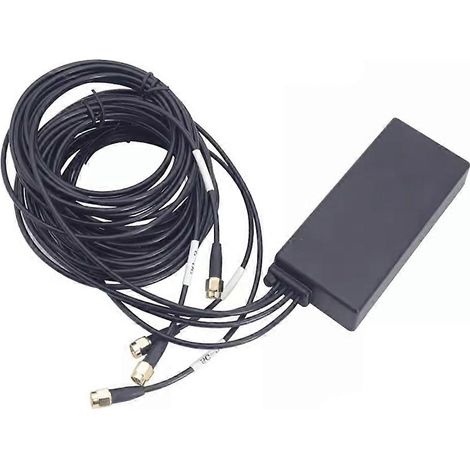 Antenne externe combinée adhésive 5G 4 en 1, multibande, omnidirectionnelle, étanche, pour modem-routeur, 600-6000 MHz (1/5)