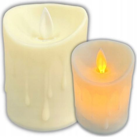 Bougie LED - Insert Pour Lampe Tombale - Flamme Mobile - Fonctionne Sur Piles - Hauteur 8 Cm - Lot De 1 (1/5)