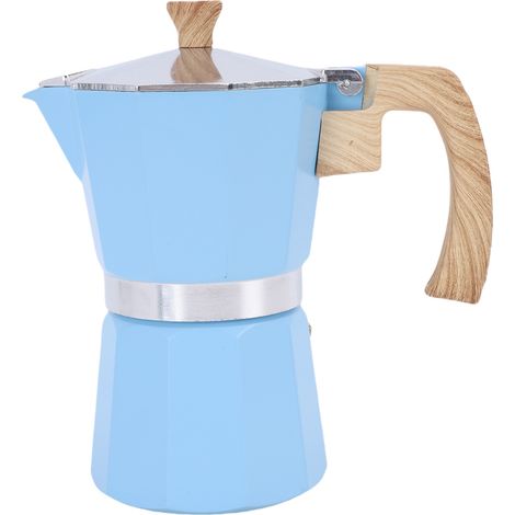 Moka Express 300 ml - Cafetière italienne à valve unique en aluminium pour maison et camping (300 ml) (1/5)