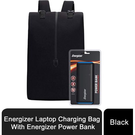 Energizer EPB004 Laptop Charging Bag Backpack with UE10007 Power Bank, Black (1/5)