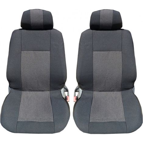Housses universelles luxe premium, sellerie pour sièges avant pour voiture, fourgon, jeep, couleur noire