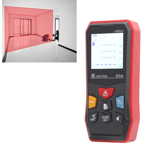 LM60e UNI-T Infrarot-Laser-Entfernungsmesser, Exportmodell, zur Messung von Entfernung, Länge und Fläche. (1/5)