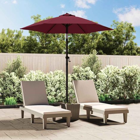 vidaXL Parasol Bordeaux 200x224 cm Aluminium (1/5)