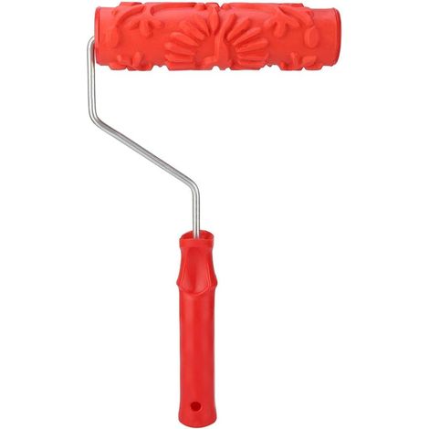 Rouleau en Relief, Outils D'amélioration De L'habitat De Décoration Intérieure, Outils De Limon De Diatomée, Peinture Murale, Rouleau en Caoutchouc en Relief (1/5)
