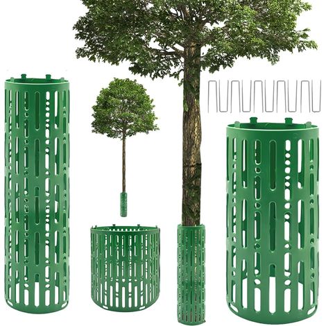 Baumstammschutz, 10 Stück 30 x 20cm Pflanzen und Baumstammschutz, Baumschutz Wildverbiss, Erweiterbarer Baumschutzhülle, Stammschutz mit 10 U-K