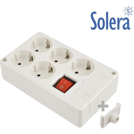 Ciabatta bipolare a 5 prese con interruttore 41221