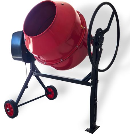 Betoniera elettrica Laterale Monofase 180 litri 800W in acciaio e ghisa (1/5)
