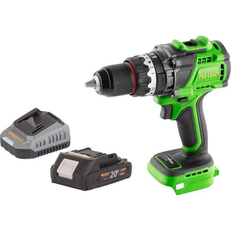 Procraft PA18ProBL-BB Akku Schlagbohrschrauber 20 V 180 Nm Brushless + 1x Akku 2,0 Ah + Ladegerät