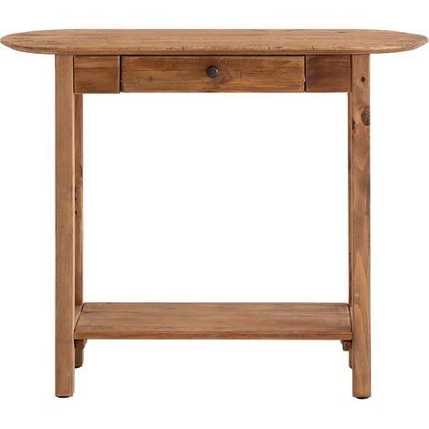 Made In Meubles – Console en bois de pin recyclé – Dimensions 94x34x76 cm – Tiroir intégré pour rangement – Style rustique moderne (1/5)