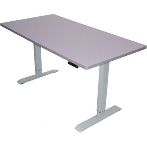 Elektrisch höhenverstellbar Schreibtisch 160x80 Arbeitstisch 57001/02 Tisch weiß (1/5)