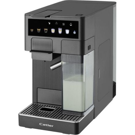 CATLER Renzo ES 750 G Machine à espresso à capsules et café moulu grise avec écran tactile et buse à lait (1/5)