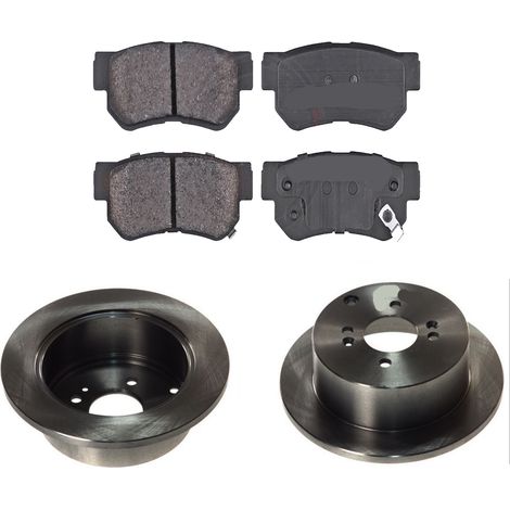 KIT FRENI POSTERIORI compatibile con HYUNDAI GETZ (TB) - DISCHI + PASTIGLIE OEM: FDB1606 / 17693 /SOSTITUZIONE DIRETTA/BASSA POLVERE/SILENZIOSO