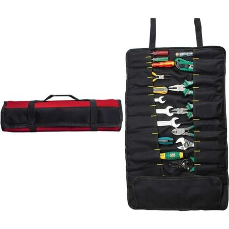 Sans outils Pour Hommes compartiments clés rochet sac à enroulable organisateurs tournevis les poches plus petite pinces pochette des trous envelopper oxford portefeuilles