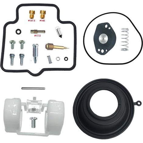 Kit de réparation de carburateur pour LT-F250 2002-2018 250 cm³ BS29  Kit complet  Compatible avec LT-F250  carburateur BS29  monocylindre 250 cm³  joints en nitrile résistants à l'essence, laiton de  (1/2)