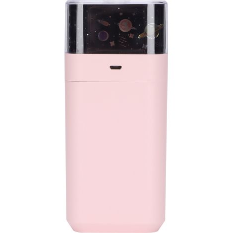 Humidificateur Starlight à ultrasons avec veilleuse LED, silencieux, 300 ml, double mode, projection d'étoiles, rose (1/5)