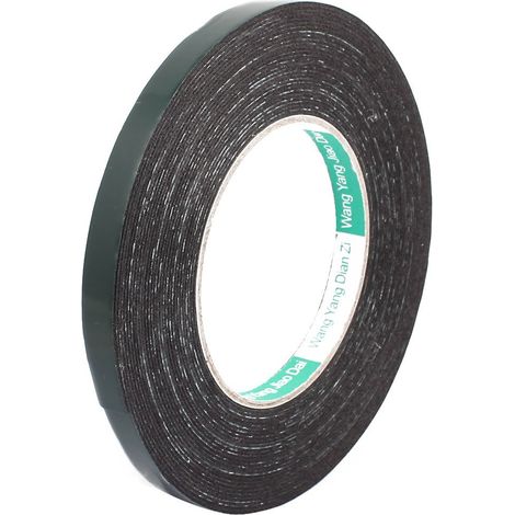 1 Stück 10M Länge 10mm x 1mm Doppelseitig Selbstklebend Schockfest Anti-Rausch-Schaumband (1/3)