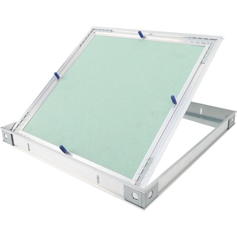 Ortviai Trappe d’Accès pour Plafond en Plâtre 300 x 300 mm – Cadre en Alliage d’Aluminium Épais, Design Intégré