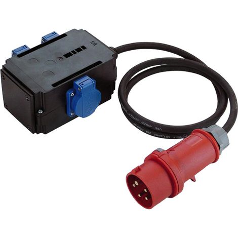 BACHMANN Adaptador CEE 3xCEE7/3 1,5m CEE 16A, 349.027