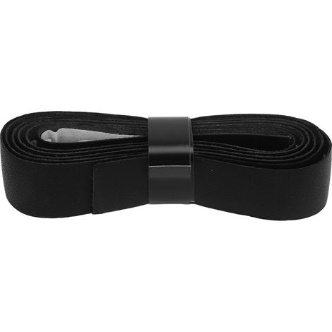 Grip en cuir antidérapant pour raquettes de tennis, surgrip de rechange pour courts extérieurs et salles de sport, noir (1/5)