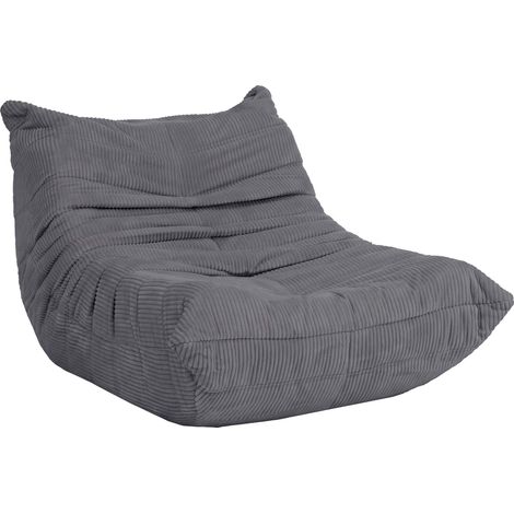 [NEUWERTIG] Sessel HHG-928, Loungesessel Relaxsessel Polstersessel Cocktailsessel Stoff/Textil Cord (300 g/m²) dunkelgrau (1/5)