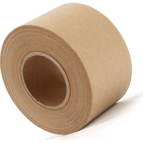 Ruban adhésif en papier kraft brun, écologique et inscriptible, activé par l'eau, pour la peinture artistique. (1/5)