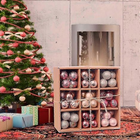 Décorations de Noël Grinch Jacenvly en liquidation : 99 boules de Noël à suspendre, décorations pour sapin de fête, cadeaux de Noël (1/4)