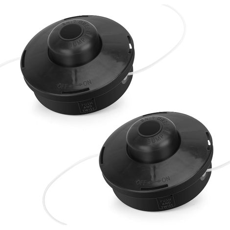 Tête de coupe universelle – Remplacement Weed Eater M10 x 1,25 LH, têtes de coupe-bordures à essence pour débroussailleuse, pièces Weed Eater compatibles avec Stih (2 pièces) (1/4)
