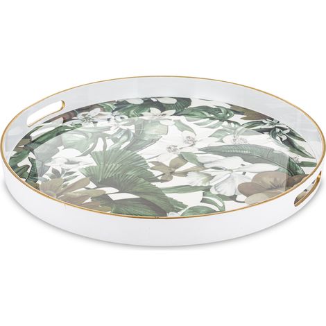Vassoio decorativo Tulum, dimensioni 4x45,5x45,5 cm (1/5)