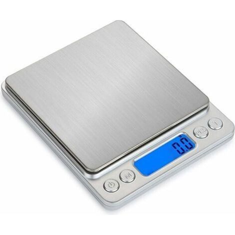 Präzisionswaage (3000 g / 0,1 g), Küchenwaage / Taschenwaage / Schmuckwaage, hochpräzise elektronische Waage, hintergrundbeleuchtetes LCD-Display, Tara- und Stückzahlfunktion (1/4)