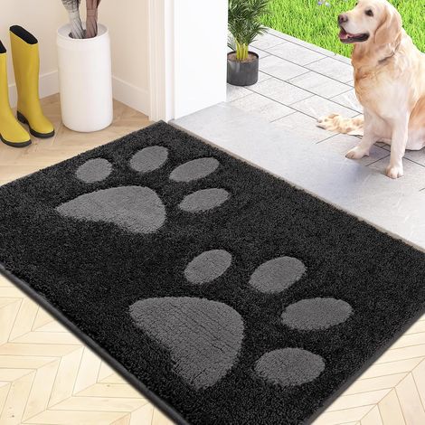 Fußmatte für den Innenbereich, 50 x 80 cm, rutschfest und maschinenwaschbar, weiche, saugfähige Fußmatte für Hunde, Eingang, Tür, Flur (1/5)