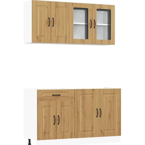 Maison Exclusive - Mueble de cocina Kalmar 4 piezas artesanal rob (1/5)