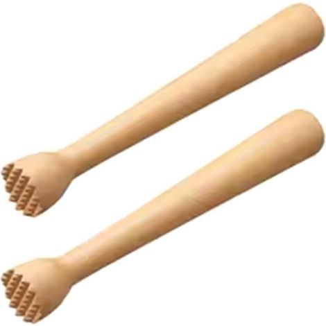 2 pièces bois Press pilon Cocktails glace Crusher pilon Fruit Lemon Juice Press Hammer Mashing glace Sticks cuisine (1/5)