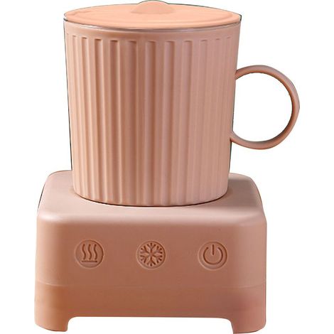 Schnellkühlbecher für Getränke, isolierter Bierkrug, kirschrosa Tischkühlschrank mit CN-Stecker (1/5)