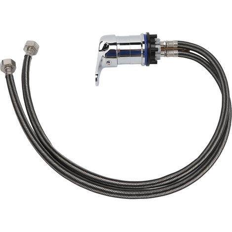 Robinet de Douche pour Salle de Bain en Alliage de Zinc avec Flexible 70cm pour Bain (1/5)