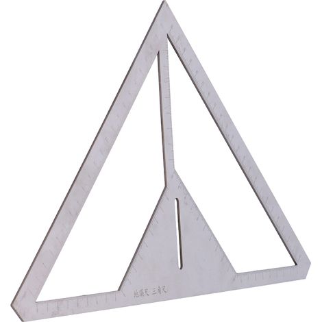 Règle d'évacuation de sol multifonction, équerre triangulaire de mesure d'angle pour carrelage, gabarit de pose précis (1/5)