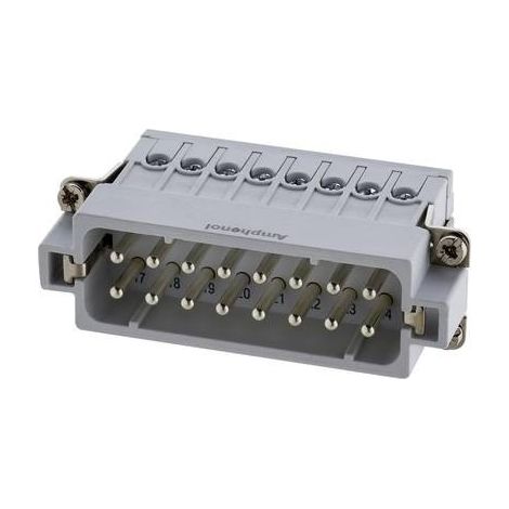 Amphenol C146 10A016 002 4-1 Inserto maschio Contatti argentati 1 pz.