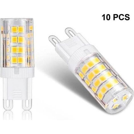 G9 5W LED-Lampe, entspricht 40W, warmweiß 3000K, 220–240V, 360° Abstrahlwinkel, 10er-Packung (1/4)